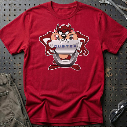 Dacia Duster TAZ Unisex T-Shirt , Bomuld-Beklædning-Dacia-Rød-S-Garage Culture Shop- garage - man cave - merchandise