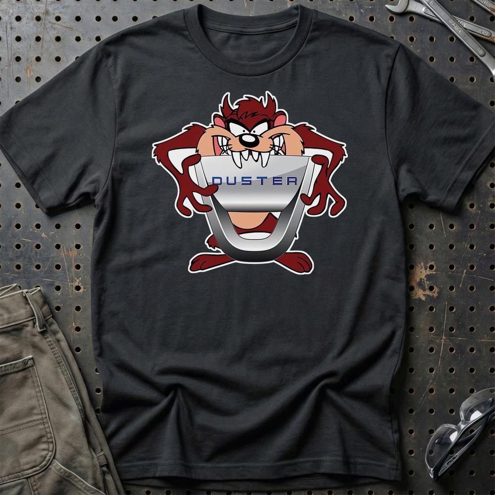 Dacia Duster TAZ Unisex T-Shirt , Bomuld-Beklædning-Dacia-Sort-S-Garage Culture Shop- garage - man cave - merchandise