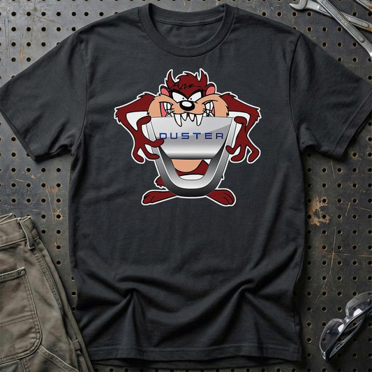 Dacia Duster TAZ Unisex T-Shirt , Bomuld-Beklædning-Dacia-Sort-S-Garage Culture Shop- garage - man cave - merchandise