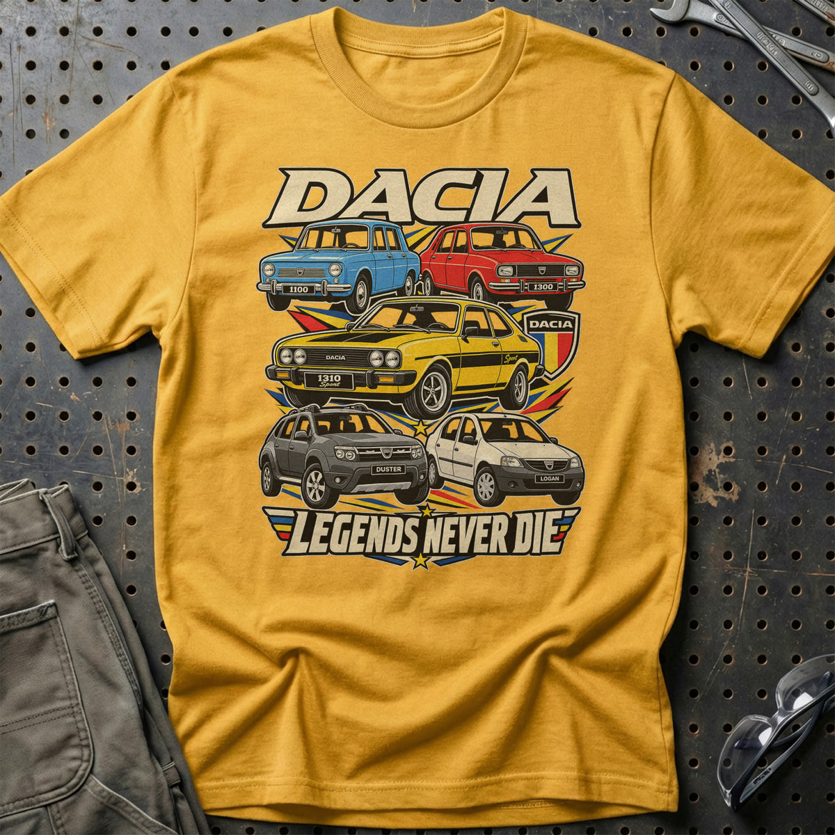 
Produktbillede af Dacia Legends Never Die T-Shirt