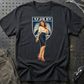 Dacia Retro Pinup T-Shirt – Sort