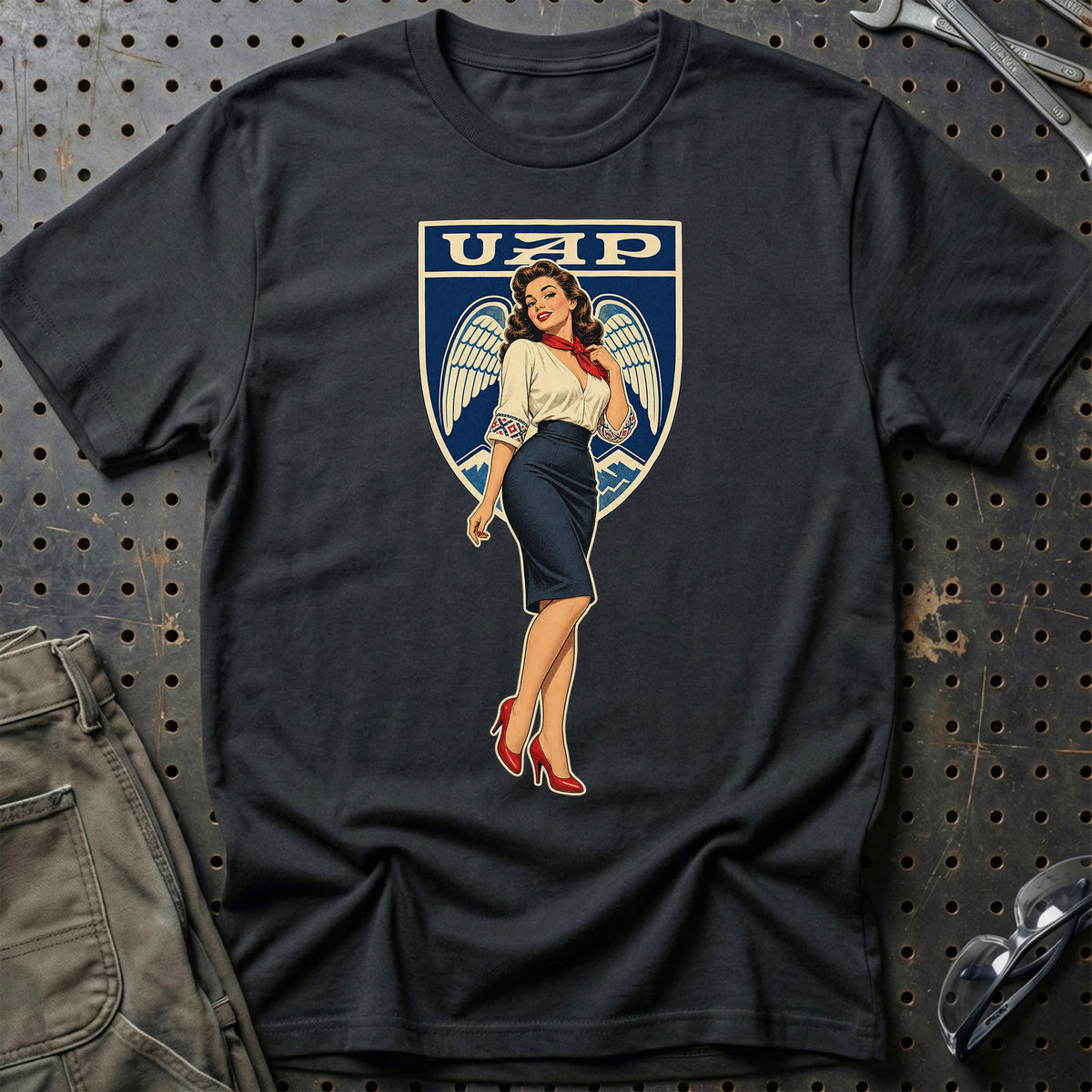 Dacia Retro Pinup T-Shirt – Sort