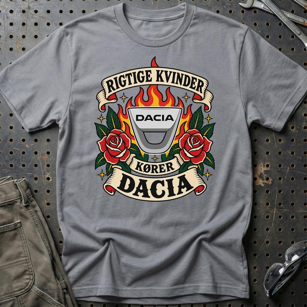
Produktbillede af Dacia Rigtige Kvinder Kører – Roser og Flammer T-Shirt