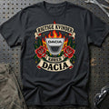 Dacia Rigtige Kvinder Kører – Roser og Flammer T-Shirt – Sort