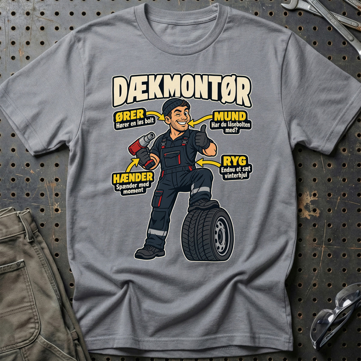 
Produktbillede af Dækmontør – Anatomi T-Shirt