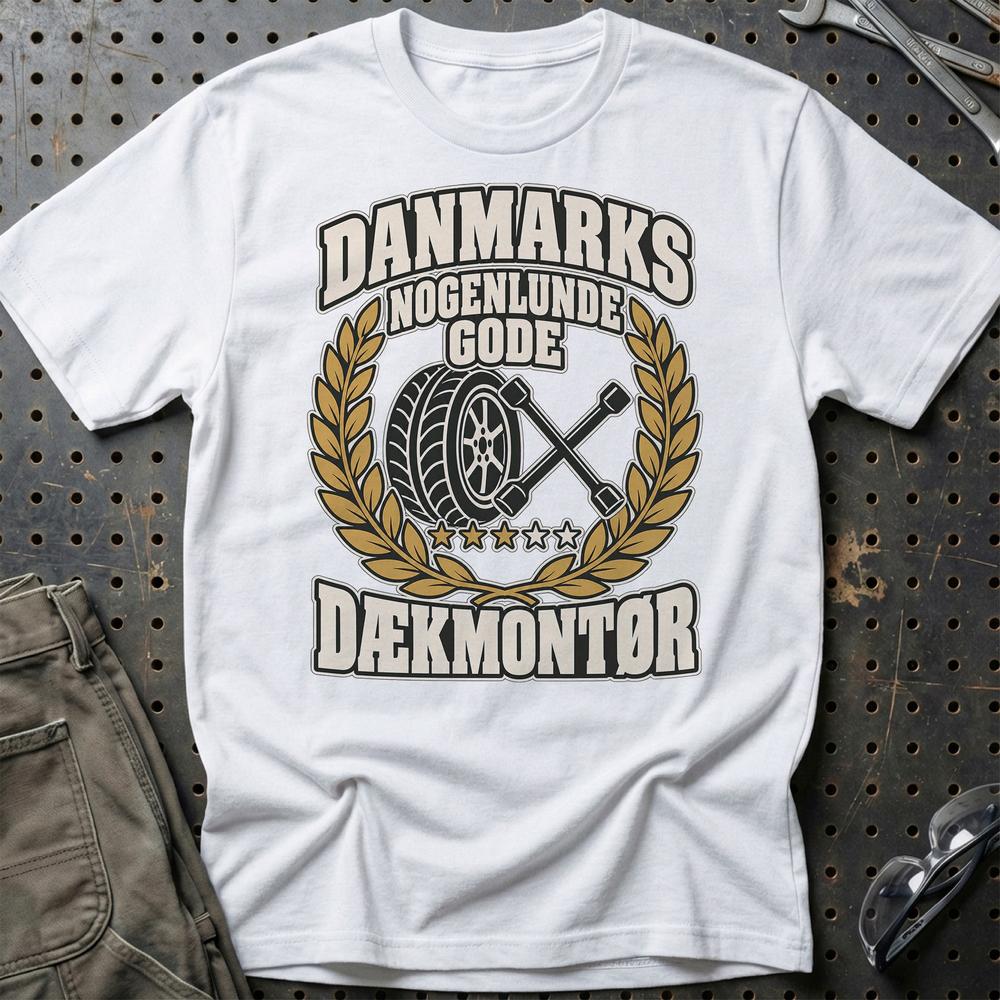 
Produktbillede af Dækmontør – Danmarks Nogenlunde Gode T-Shirt