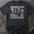 Dækmontørens Timeløn T-Shirt-Beklædning-Garage Culture-Sort-S-Garage Culture Shop- garage - man cave - merchandise