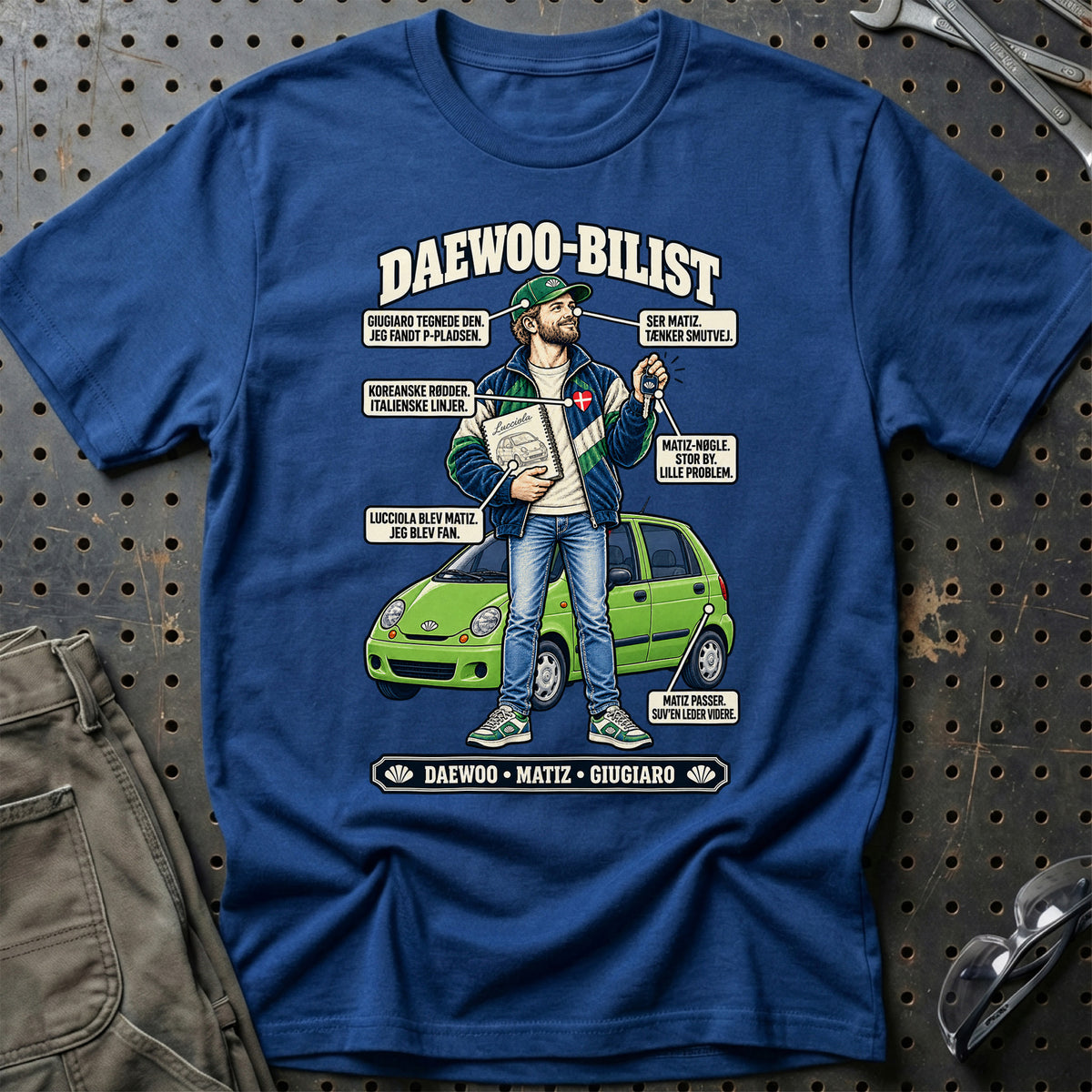 
Daewoo-Bilist T-Shirt – Blå Royal
