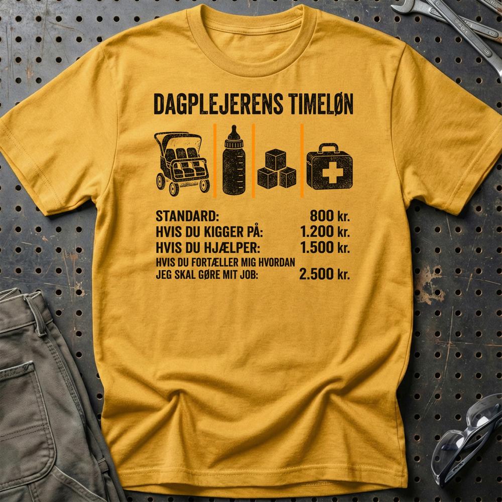 
Produktbillede af Dagplejerens Timeløn T-Shirt