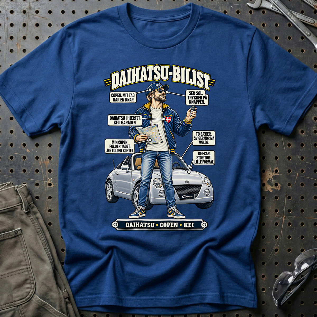 
Daihatsu-Bilist T-Shirt – Blå Royal