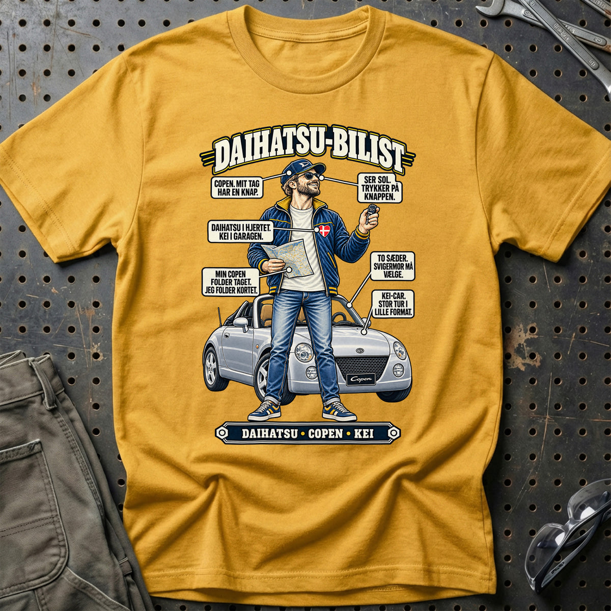 
Daihatsu-Bilist T-Shirt – Guld