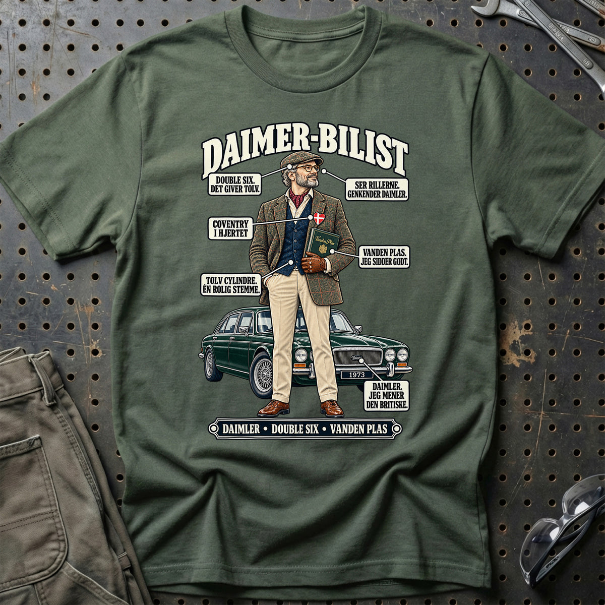 
Daimler-Bilist T-Shirt – Grøn Militær