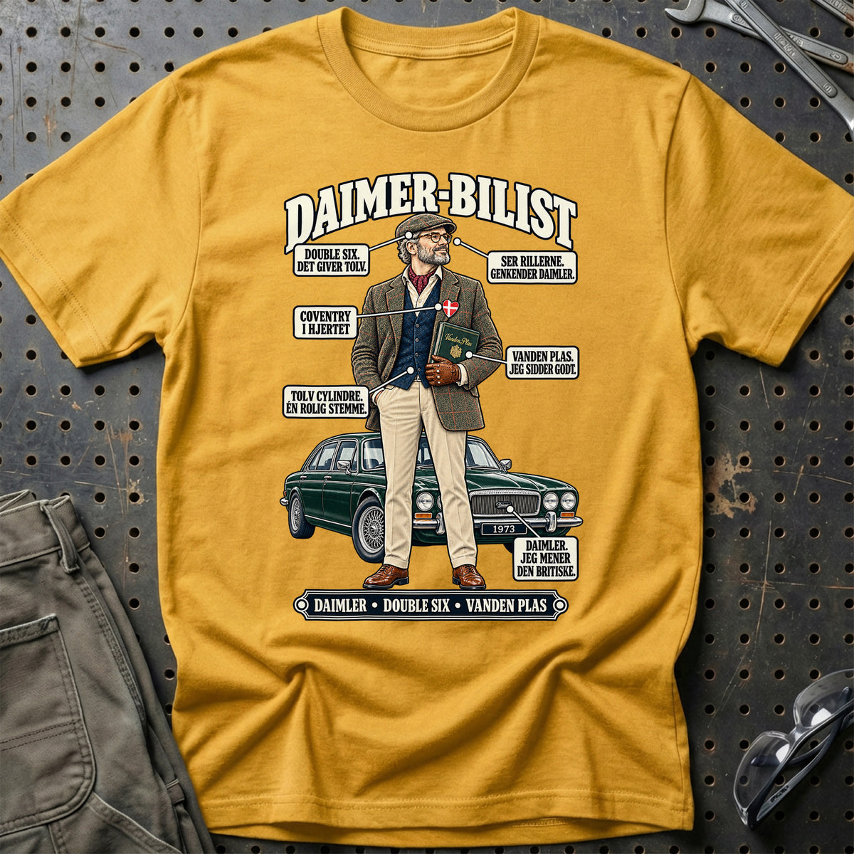 
Daimler-Bilist T-Shirt – Guld