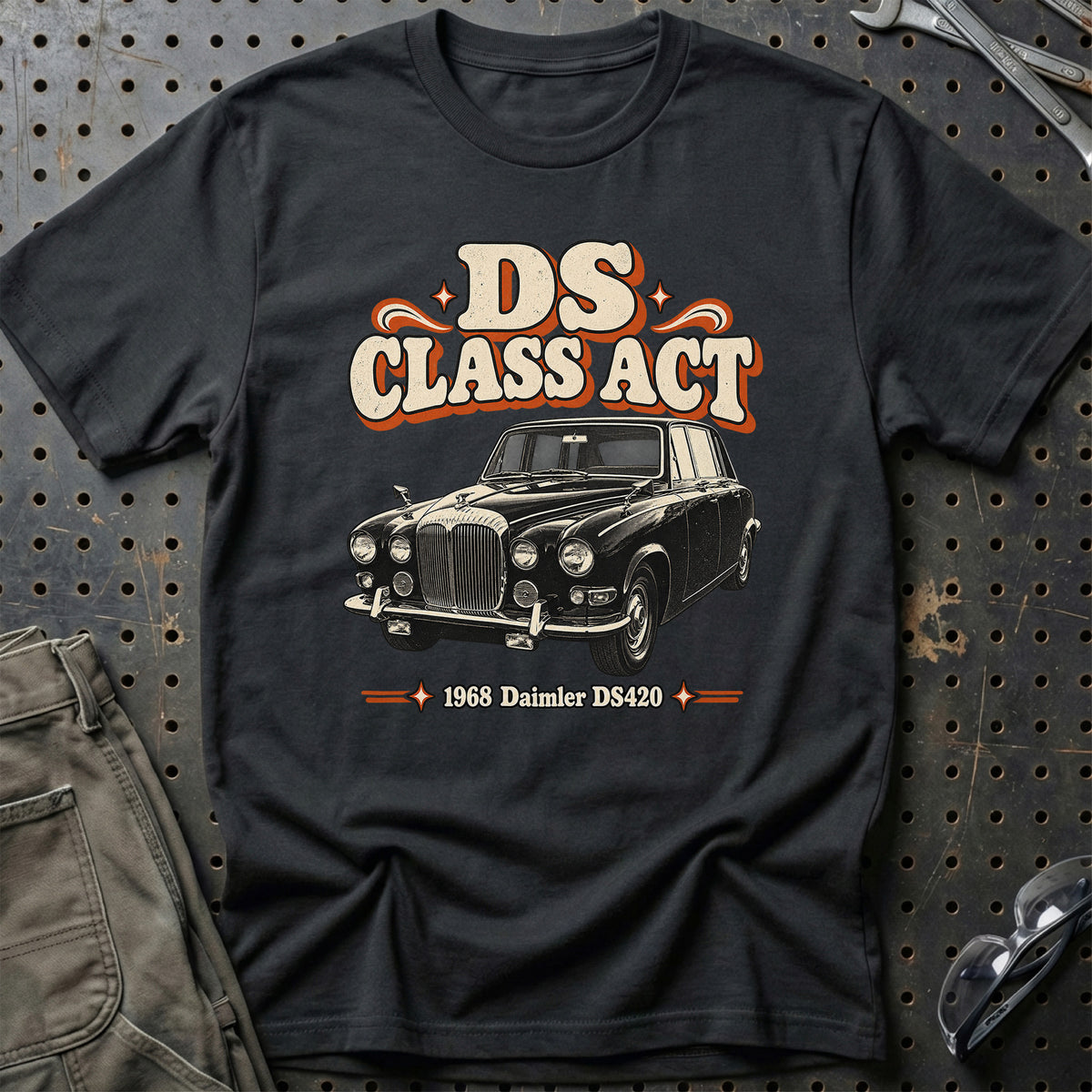 
Daimler DS420 1968 – DS Class Act T-Shirt – Sort
