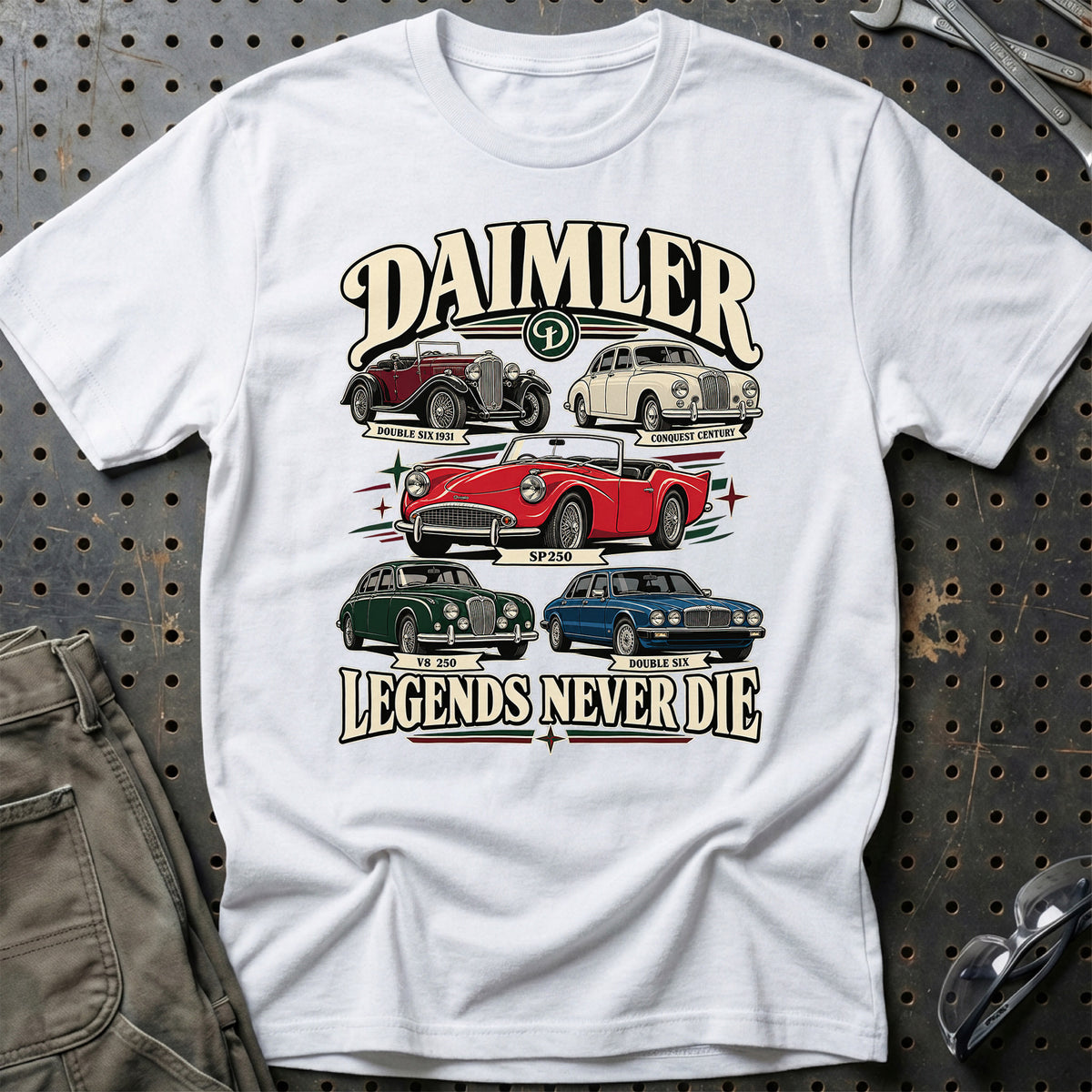 
Produktbillede af Daimler Legends Never Die T-Shirt