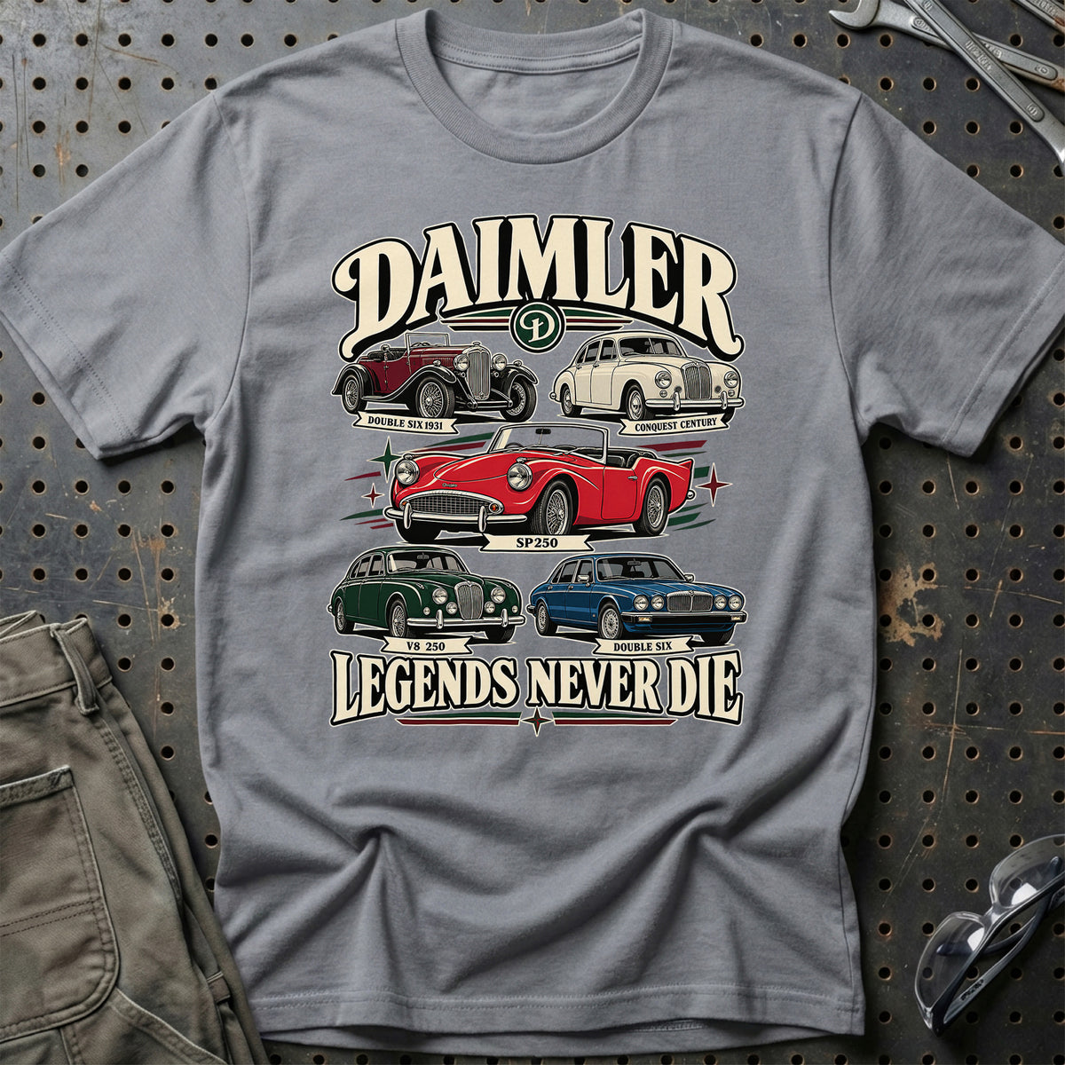 
Produktbillede af Daimler Legends Never Die T-Shirt
