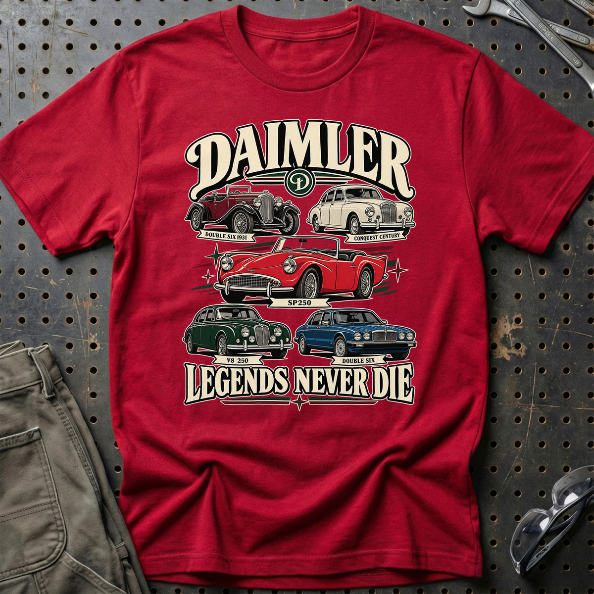 
Produktbillede af Daimler Legends Never Die T-Shirt