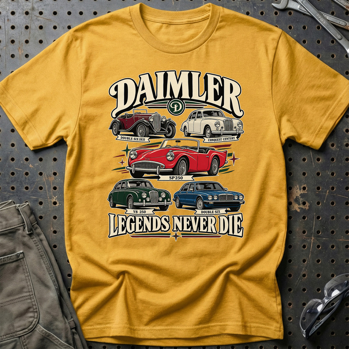 
Produktbillede af Daimler Legends Never Die T-Shirt