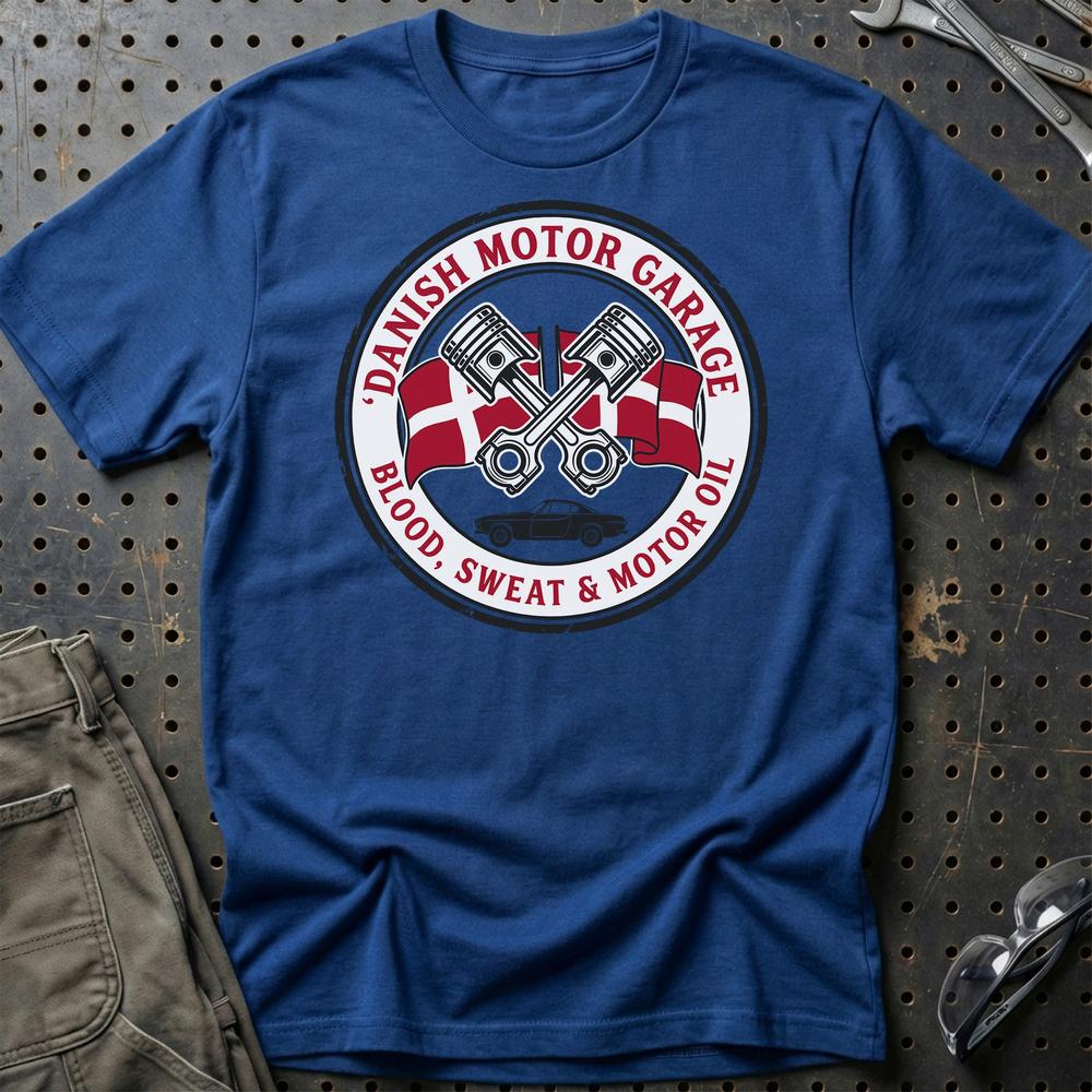
Produktbillede af Danish Motor Garage Blood, Sweat & Motor Oil T-Shirt