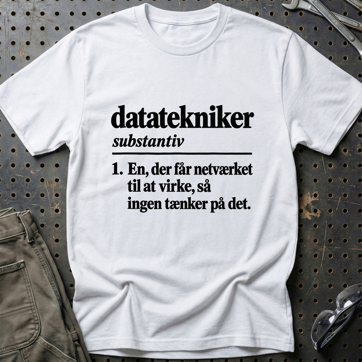 
Datatekniker – Definition T-Shirt – Hvid