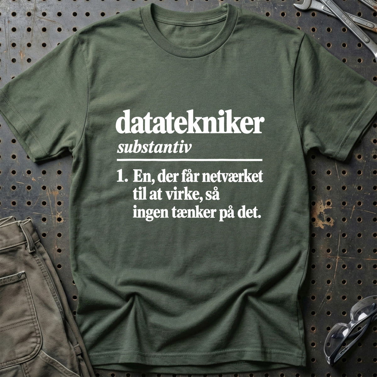 
Datatekniker – Definition T-Shirt – Grøn Militær