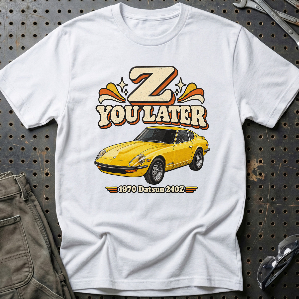 
Datsun 240Z 1970 – Z You Later T-Shirt – Hvid
