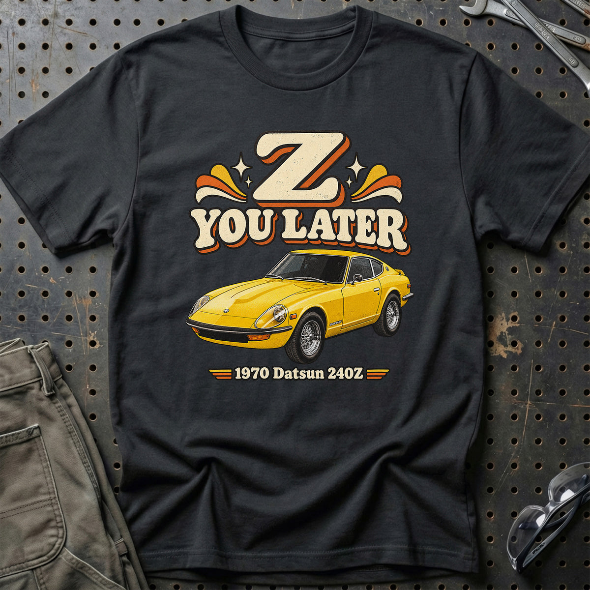 
Datsun 240Z 1970 – Z You Later T-Shirt – Sort
