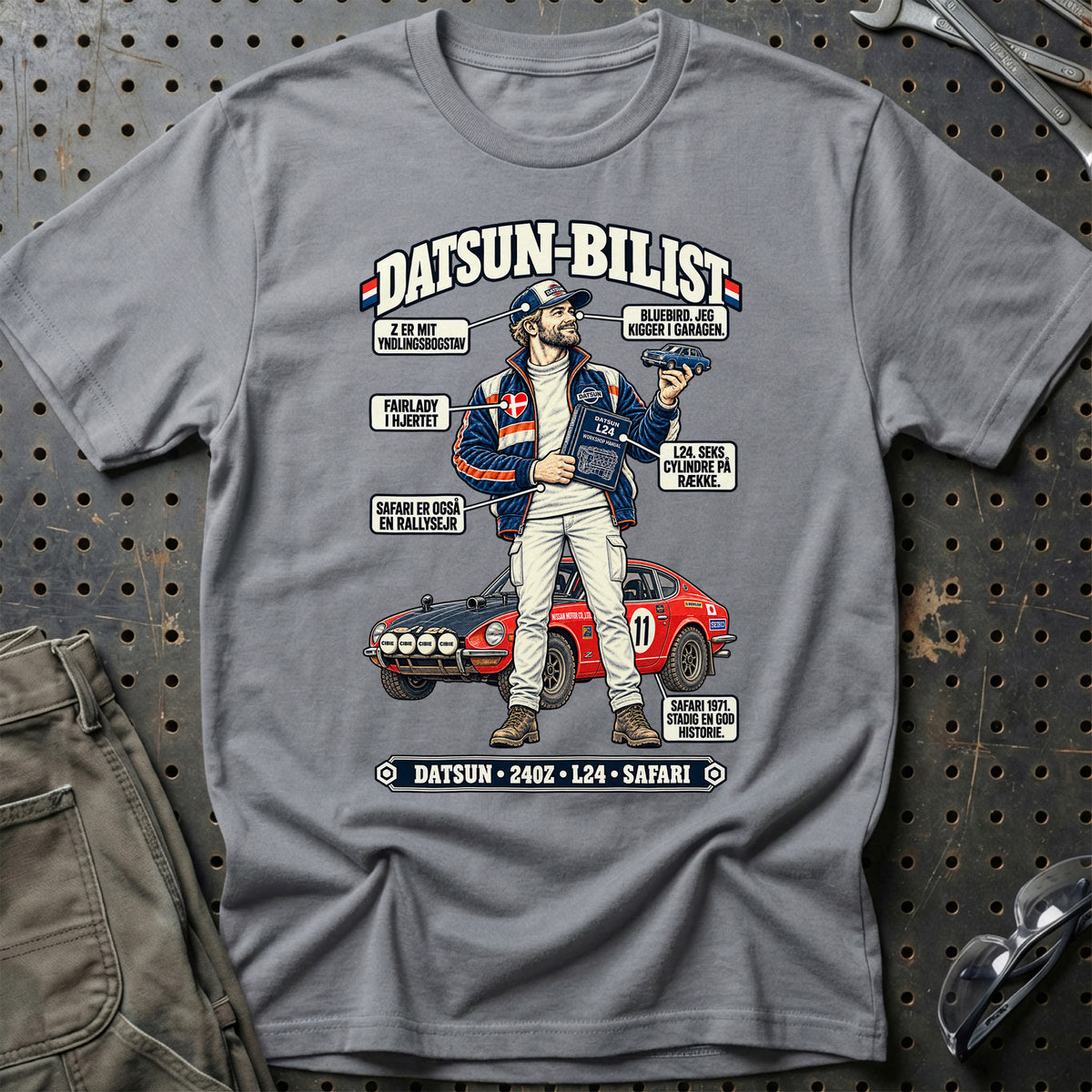 
Datsun-Bilist T-Shirt – Grå Sport