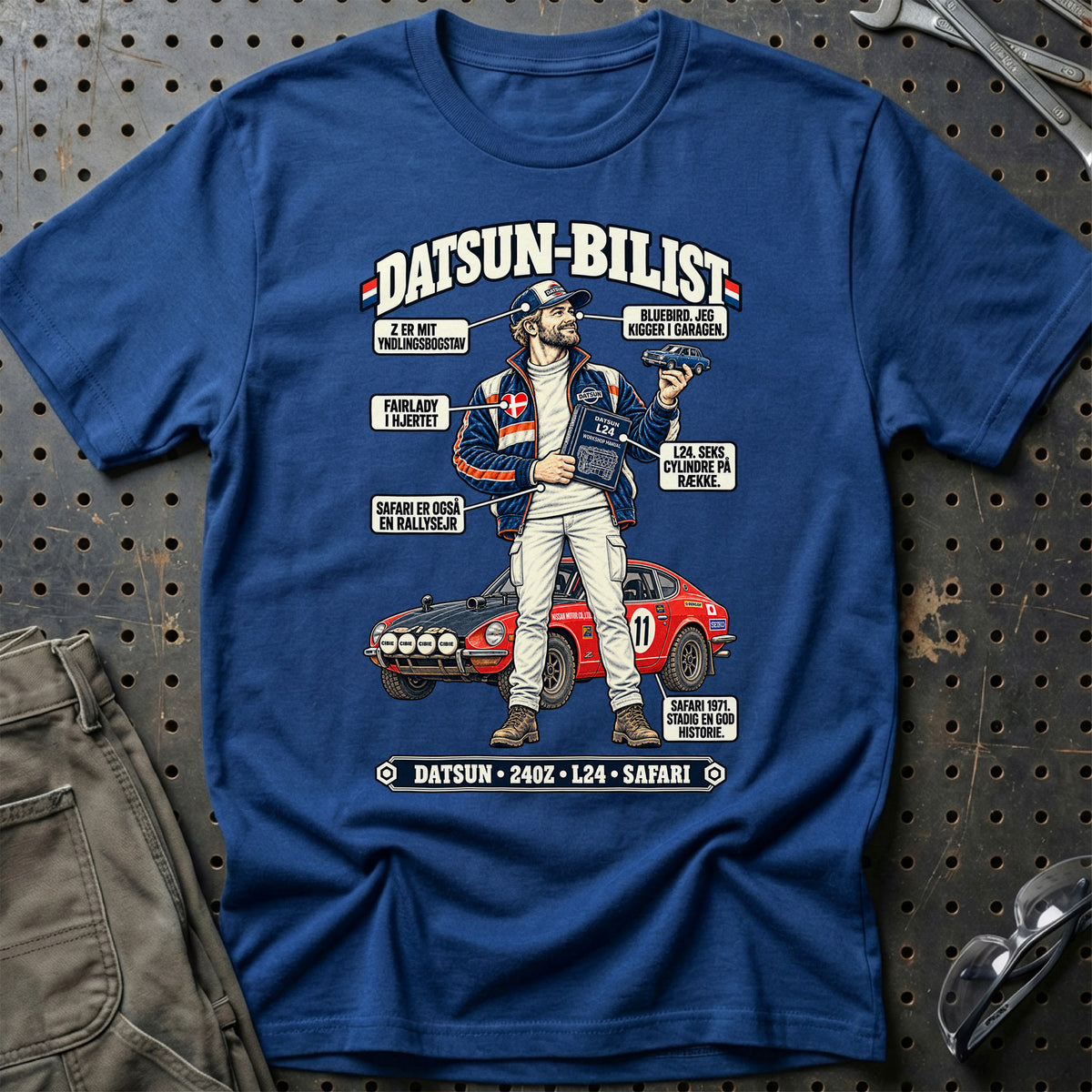 
Datsun-Bilist T-Shirt – Blå Royal