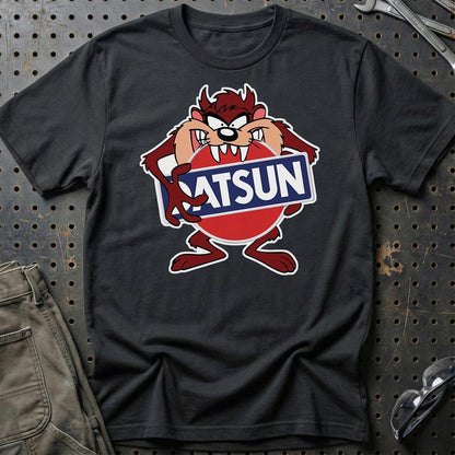 Datsun TAZ Unisex T-Shirt , Bomuld-Beklædning-Datsun-Sort-S-Garage Culture Shop- garage - man cave - merchandise