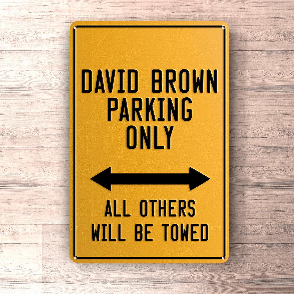 David Brown Parking Only Skilte, Musemåtte, Dørmåtte , Plakat-Parking skilte-David Brown-Garage Culture Shop- garage - man cave - merchandise