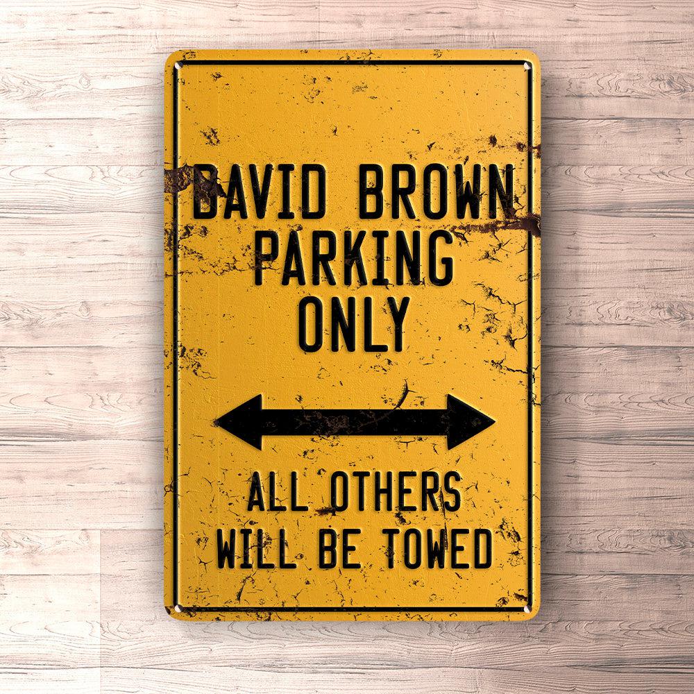 David Brown Parking Only Skilte, Musemåtte, Dørmåtte , Plakat-Parking skilte-David Brown-Garage Culture Shop- garage - man cave - merchandise