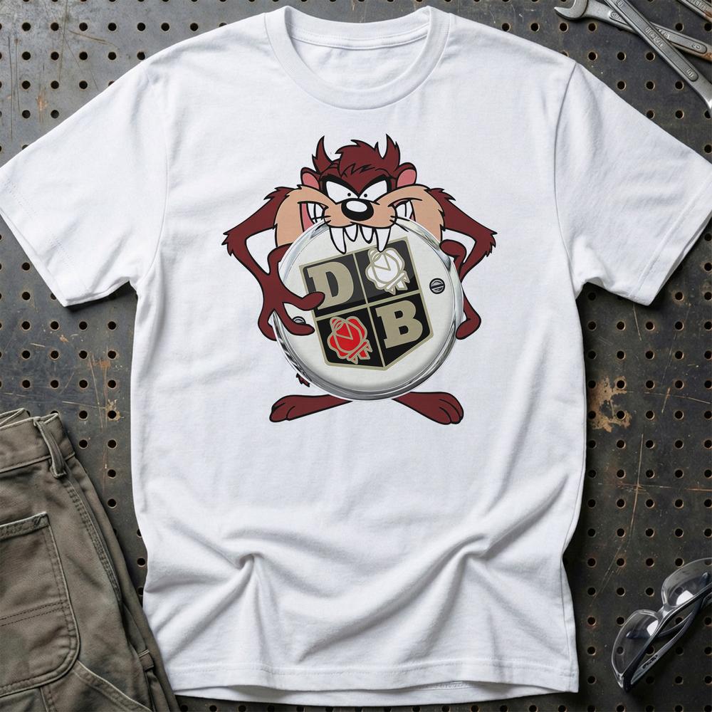 David Brown TAZ Unisex T-Shirt , Bomuld-Beklædning-David Brown-Hvid-S-Garage Culture Shop- garage - man cave - merchandise