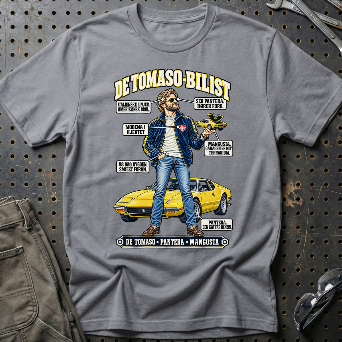 
De Tomaso-Bilist T-Shirt – Grå Sport
