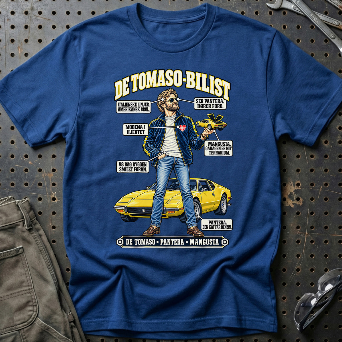 
De Tomaso-Bilist T-Shirt – Blå Royal