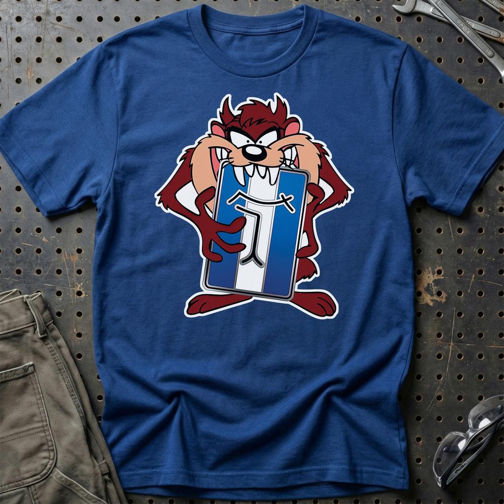 De Tomazo TAZ T-Shirt-Beklædning-De Tomazo-Blå Royal-S-Garage Culture Shop- garage - man cave - merchandise