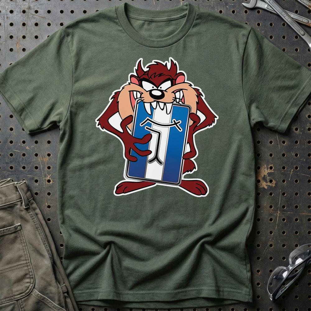 De Tomazo TAZ T-Shirt-Beklædning-De Tomazo-Grøn Militær-S-Garage Culture Shop- garage - man cave - merchandise