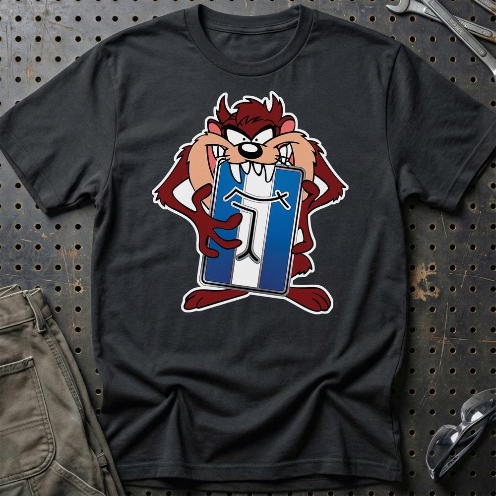 De Tomazo TAZ T-Shirt-Beklædning-De Tomazo-Sort-S-Garage Culture Shop- garage - man cave - merchandise