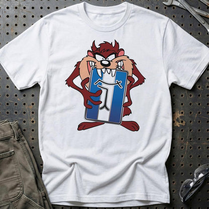 De Tomazo TAZ Unisex T-Shirt , Bomuld-Beklædning-De Tomazo-Hvid-S-Garage Culture Shop- garage - man cave - merchandise