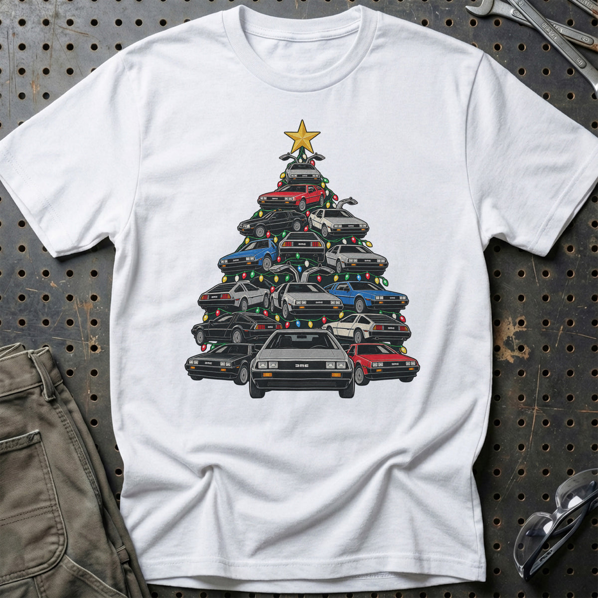 
Produktbillede af DeLorean Juletræ T-Shirt