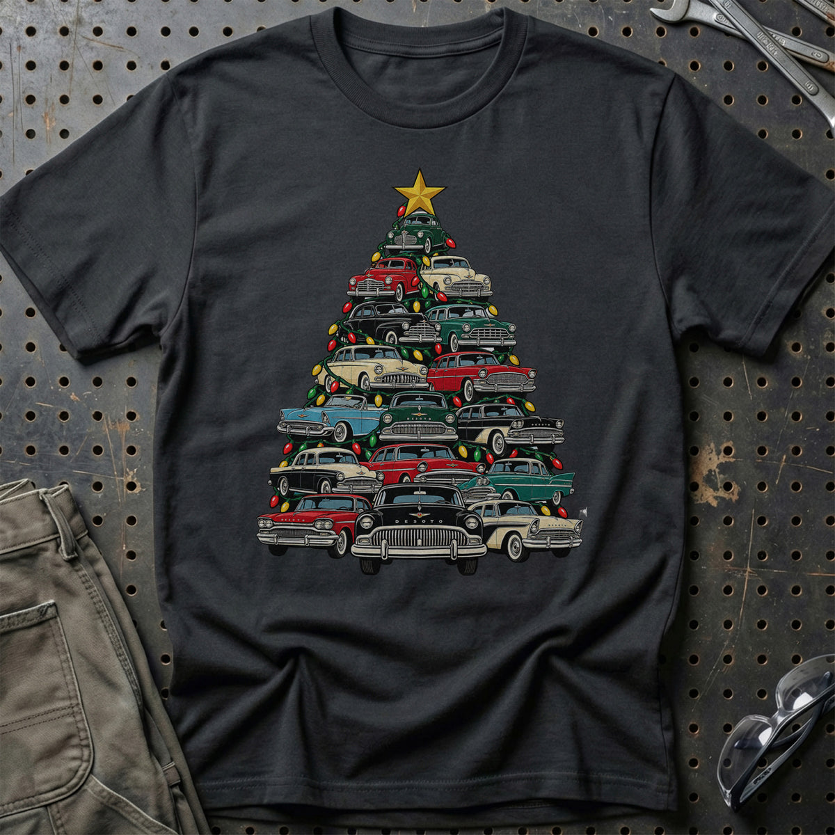 DeSoto Juletræ T-Shirt-Beklædning-DeSoto-Sort-S-Garage Culture Shop- garage - man cave - merchandise