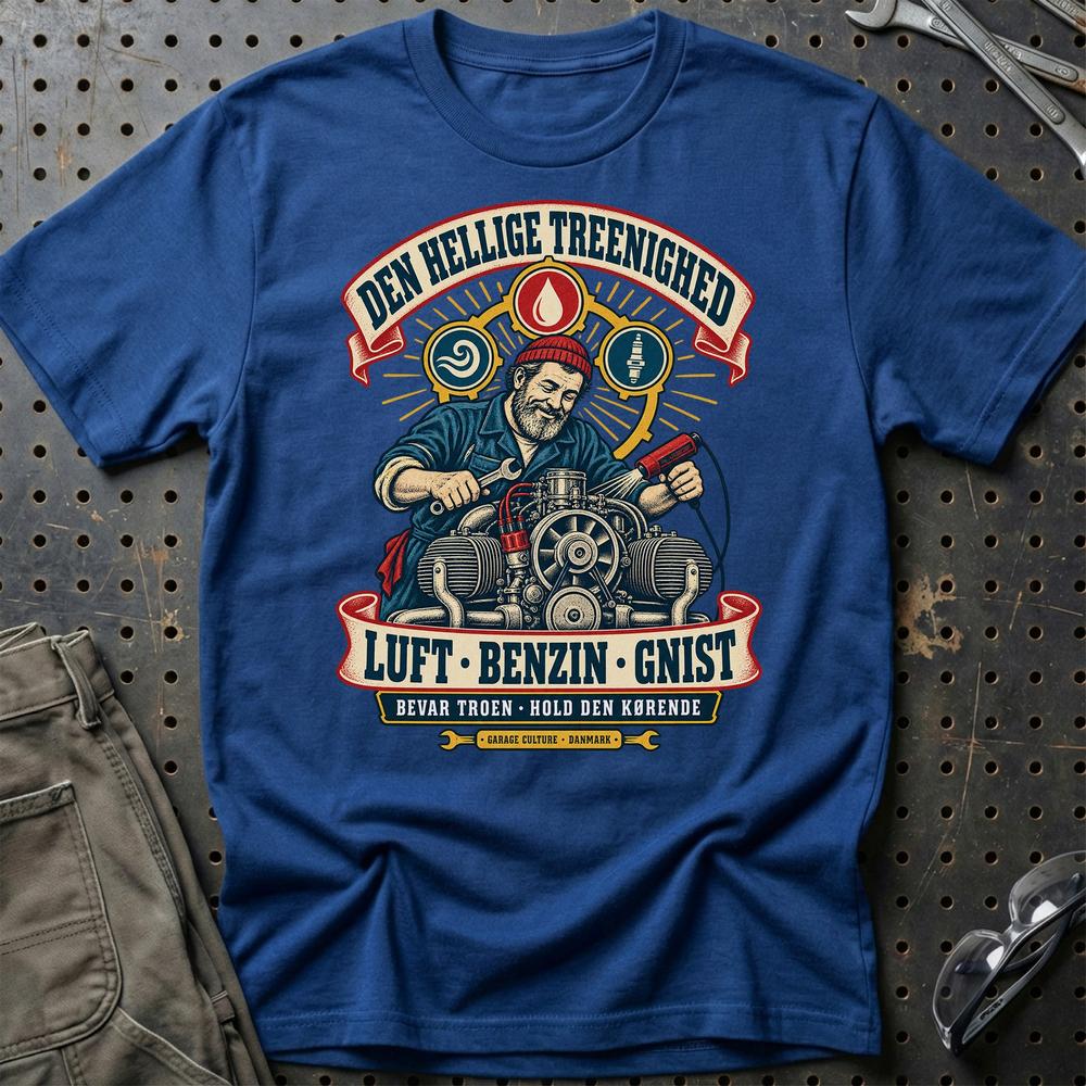 
Produktbillede af Den Hellige Treenighed – Luft, Benzin, Gnist T-Shirt