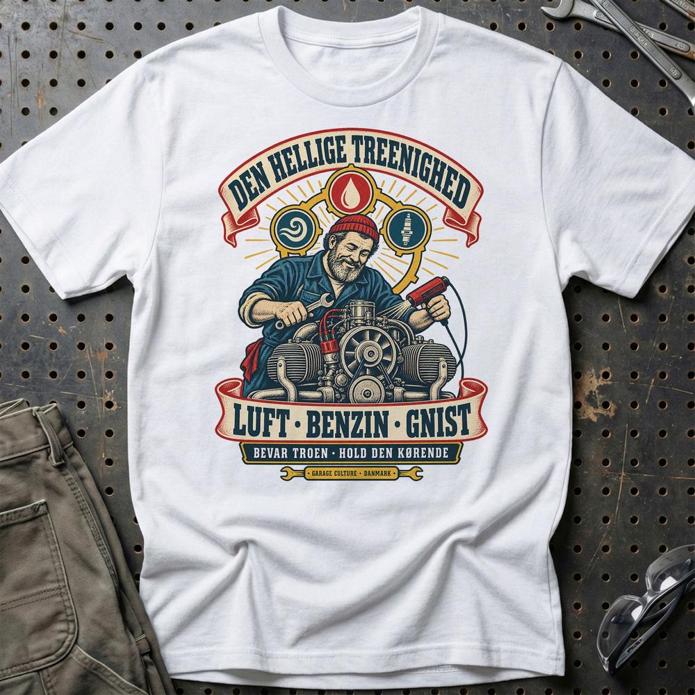 
Produktbillede af Den Hellige Treenighed – Luft, Benzin, Gnist T-Shirt