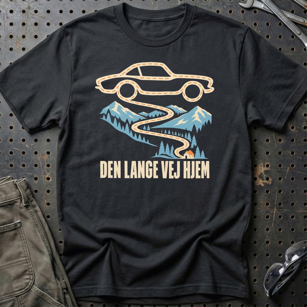 
Den lange vej hjem – Unisex T-Shirt – Sort