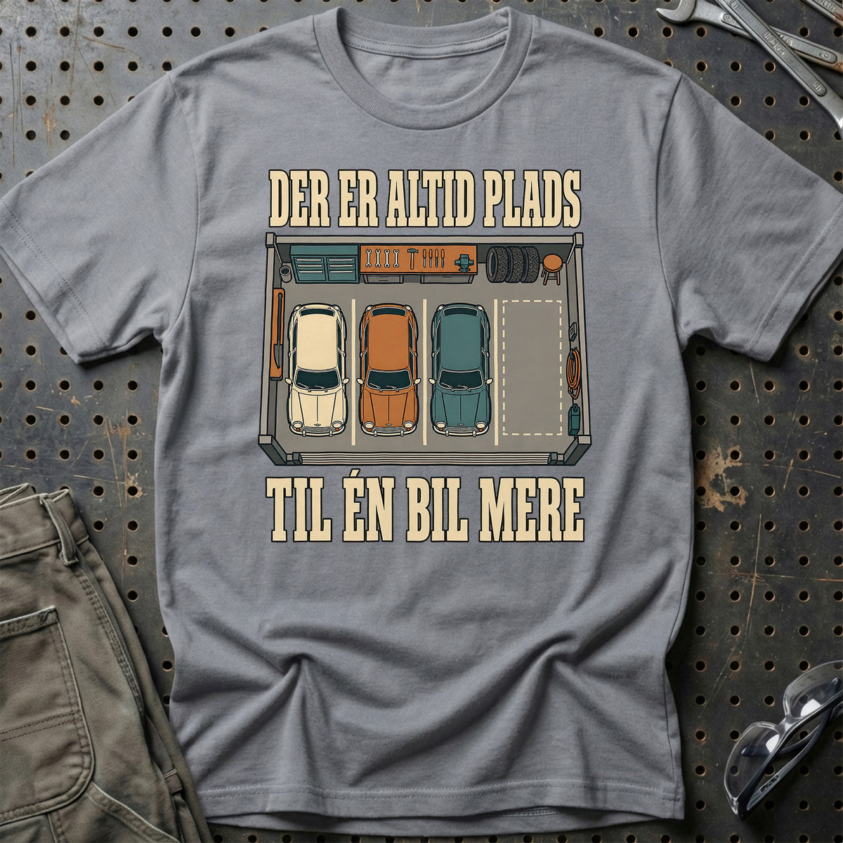 
Der er altid plads – Til én bil mere T-Shirt – Grå Sport