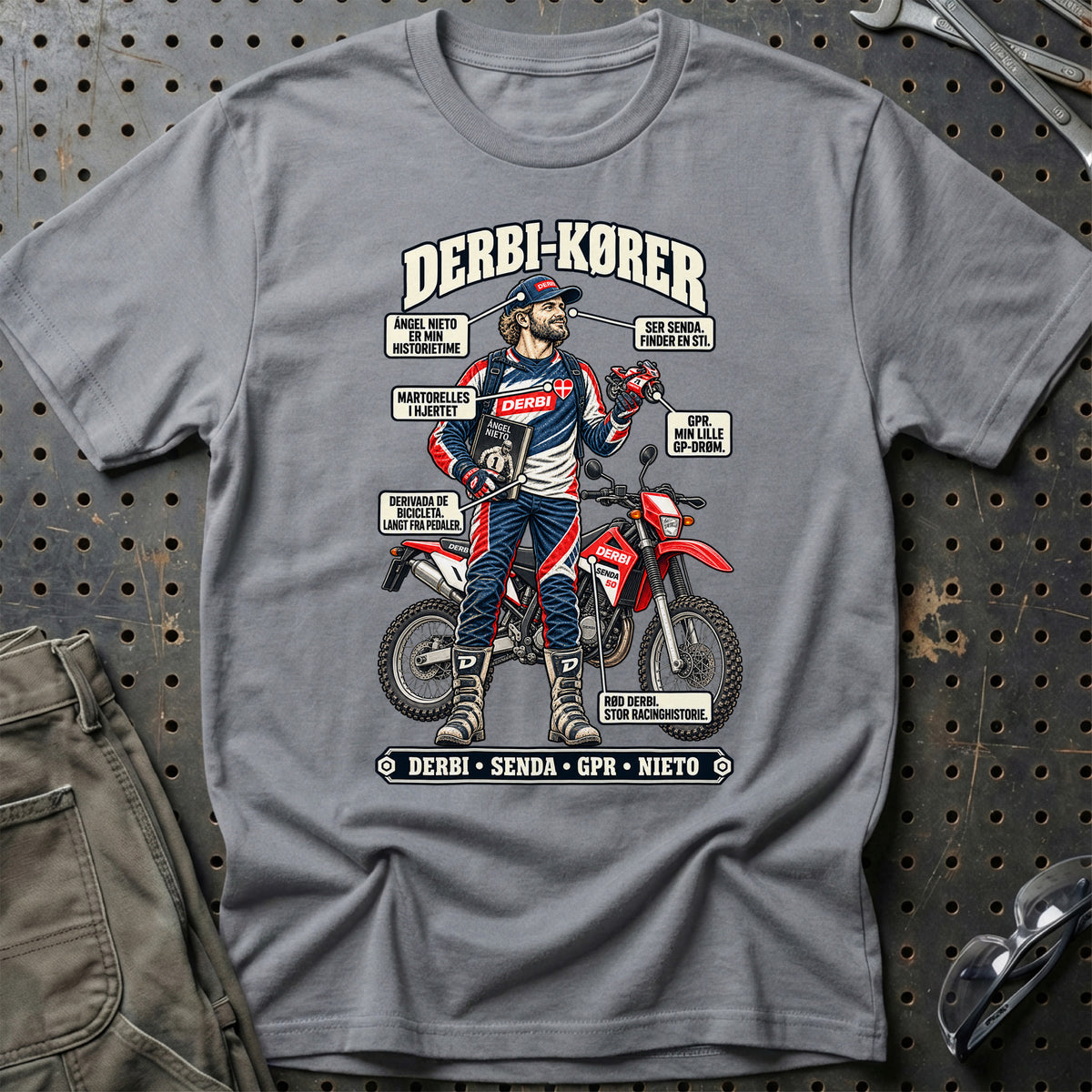 
Derbi-Kører T-Shirt – Grå Sport