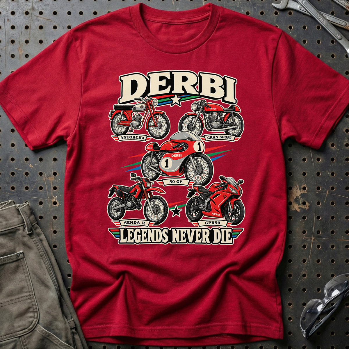 
Produktbillede af Derbi Legends Never Die T-Shirt