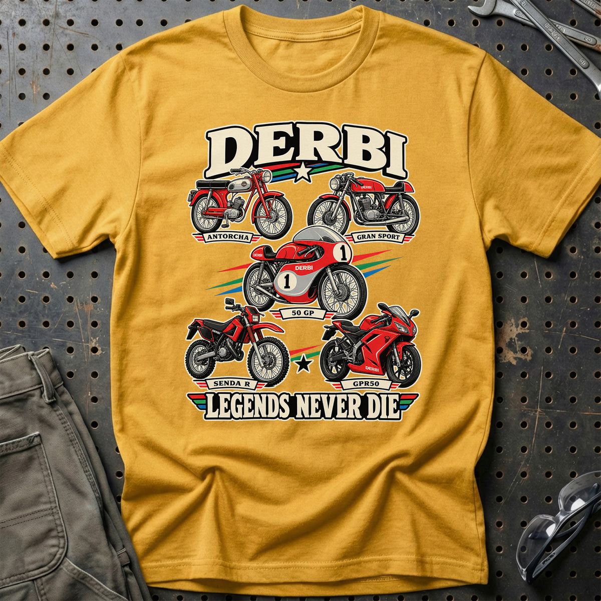 
Produktbillede af Derbi Legends Never Die T-Shirt
