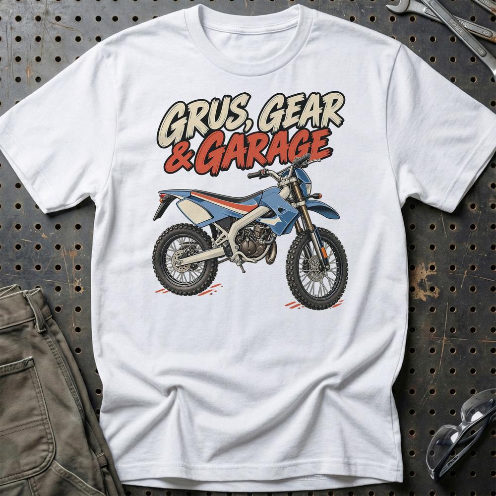 
Produktbillede af Derbi Senda 50 Trail – Grus, Gear & Garage T-Shirt