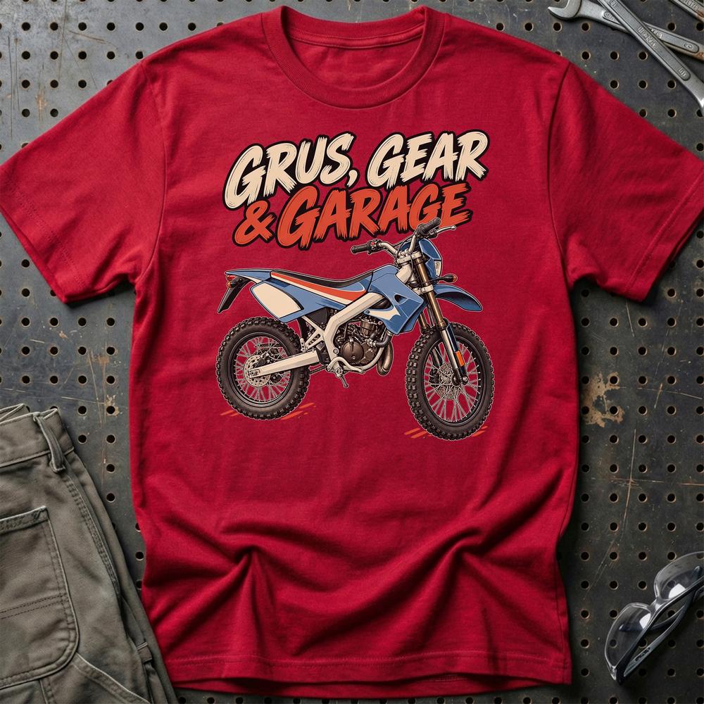 
Produktbillede af Derbi Senda 50 Trail – Grus, Gear & Garage T-Shirt